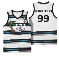 Custom Fijian Rugby Sevens Basketball Jersey Masi Tapa Pattern Stripes Sporty Style LT03 - Polynesian Pride
