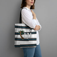 Fijian Rugby Sevens Tote Bag Masi Tapa Pattern Stripes Sporty Style LT03 - Polynesian Pride