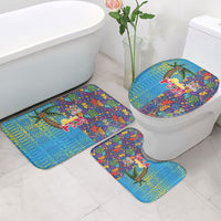 Fijian Coral Reef Bathroom Set with Traditional Tapa Pattern Split Style LT03 - Polynesian Pride