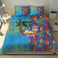 Fijian Coral Reef Bedding Set with Traditional Tapa Pattern Split Style LT03 - Polynesian Pride