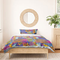 Fijian Rugby Bedding Set Colorful Coral Reef Pre Match Design LT03 - Polynesian Pride