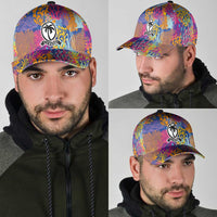 Fijian Rugby Classic Cap Colorful Coral Reef Pre Match Design LT03 - Polynesian Pride