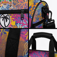Fijian Rugby Duffle Bag Colorful Coral Reef Pre Match Design LT03 - Polynesian Pride