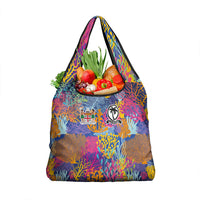 Fijian Rugby Grocery Bag Colorful Coral Reef Pre Match Design LT03 1-pack One Size Multicolor - Polynesian Pride