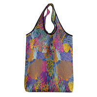 Fijian Rugby Grocery Bag Colorful Coral Reef Pre Match Design LT03 - Polynesian Pride