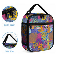 Fijian Rugby Lunch Bag Colorful Coral Reef Pre Match Design LT03 - Polynesian Pride