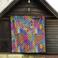 Fijian Rugby Quilt Colorful Coral Reef Pre Match Design LT03 - Polynesian Pride