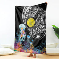 Palau Jellyfish Blanket Coral Reef with Polynesian Pattern LT03 - Polynesian Pride