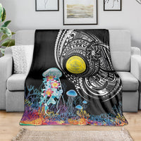 Palau Jellyfish Blanket Coral Reef with Polynesian Pattern LT03 - Polynesian Pride