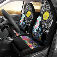 Palau Jellyfish Car Seat Cover Coral Reef with Polynesian Pattern LT03 - Polynesian Pride