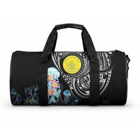 Palau Jellyfish Duffle Bag Coral Reef with Polynesian Pattern LT03 One size Black - Polynesian Pride