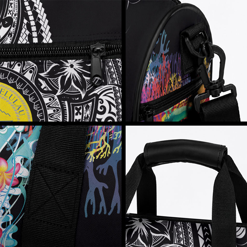 Palau Jellyfish Duffle Bag Coral Reef with Polynesian Pattern LT03 - Polynesian Pride
