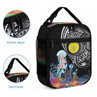 Palau Jellyfish Lunch Bag Coral Reef with Polynesian Pattern LT03 - Polynesian Pride