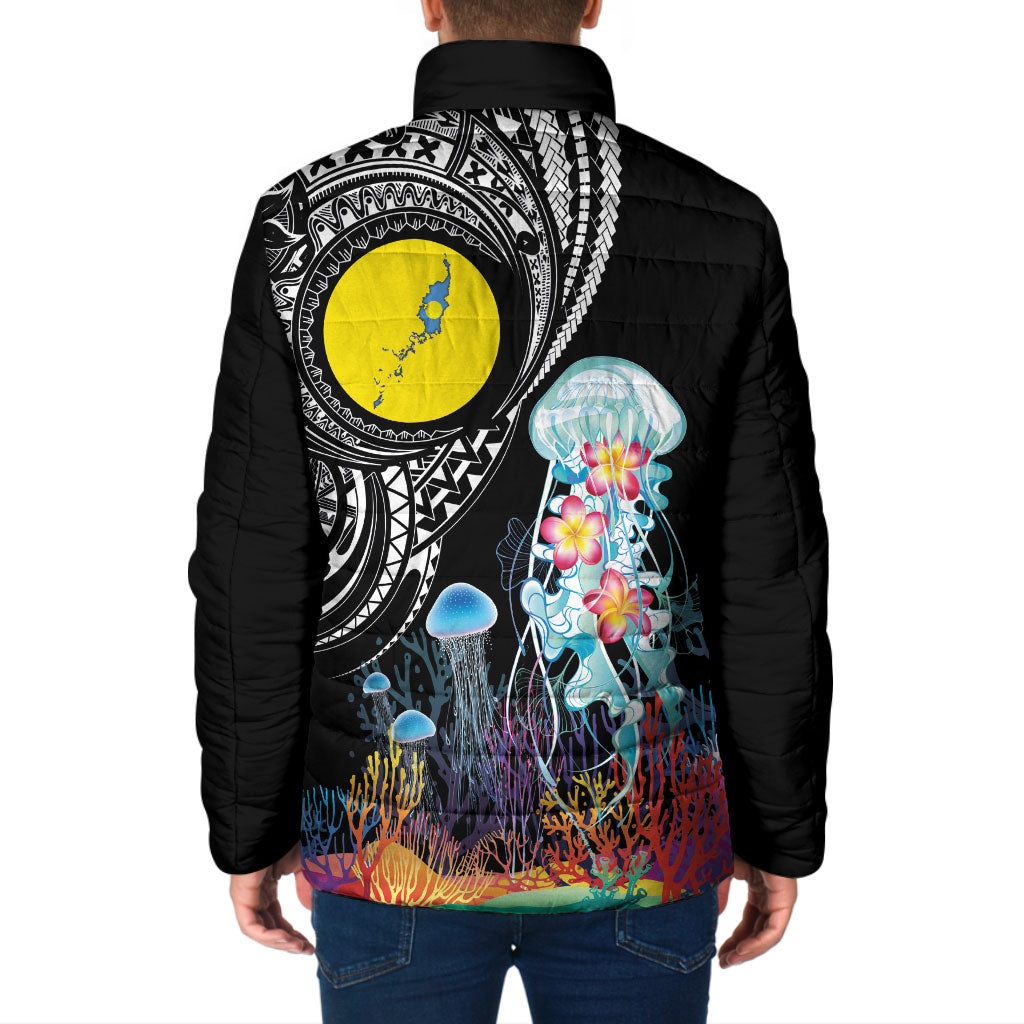 Palau Jellyfish Padded Jacket Coral Reef with Polynesian Pattern LT03 - Polynesian Pride