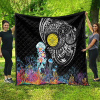 Palau Jellyfish Quilt Coral Reef with Polynesian Pattern LT03 - Polynesian Pride