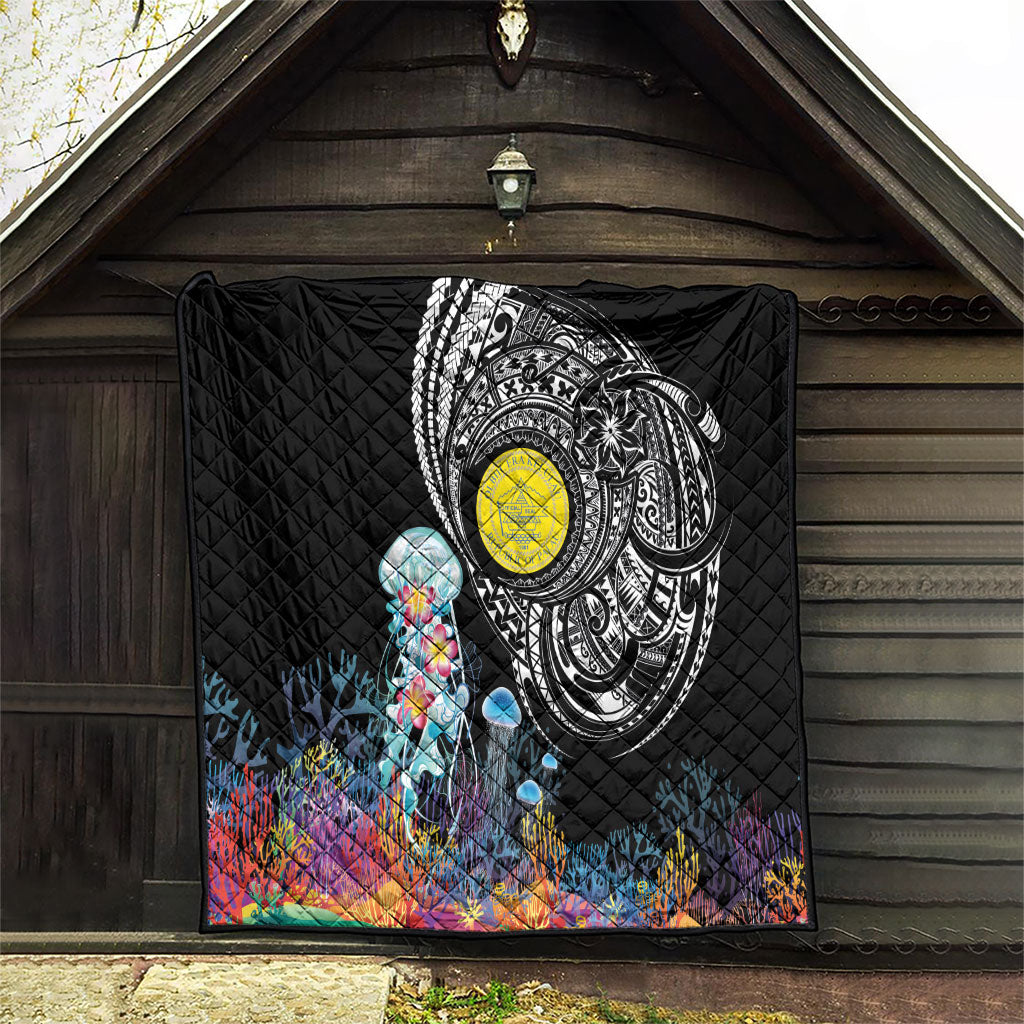 Palau Jellyfish Quilt Coral Reef with Polynesian Pattern LT03 - Polynesian Pride