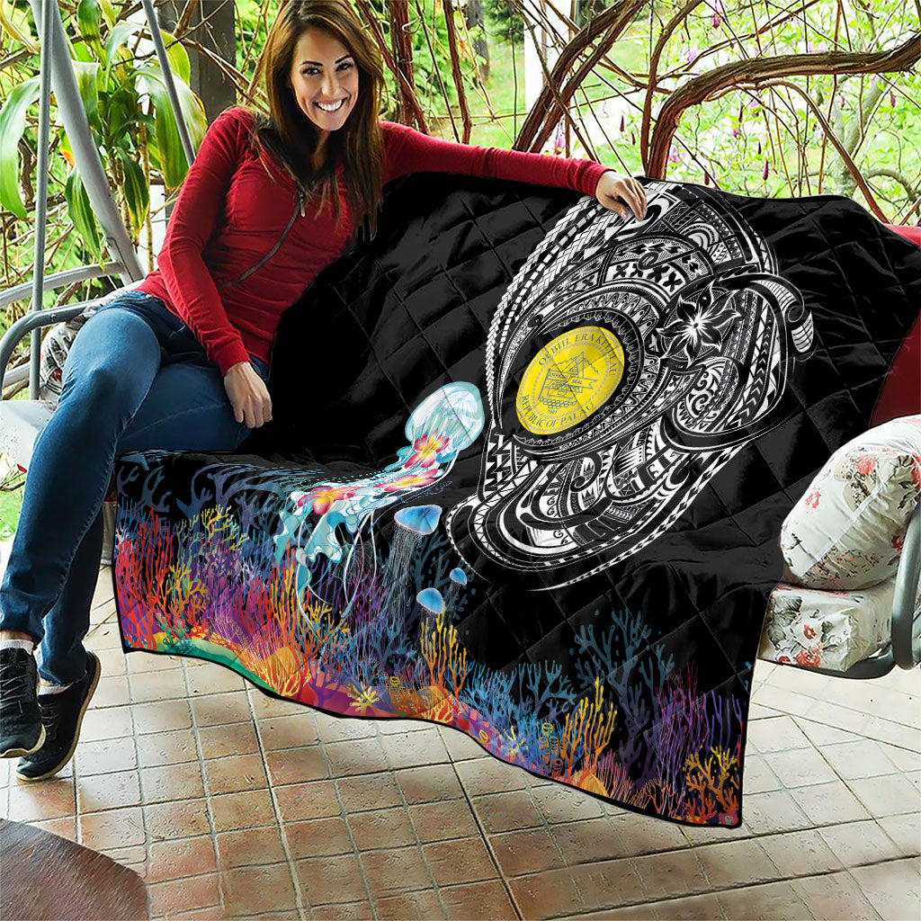 Palau Jellyfish Quilt Coral Reef with Polynesian Pattern LT03 - Polynesian Pride