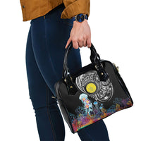 Palau Jellyfish Shoulder Handbag Coral Reef with Polynesian Pattern LT03 - Polynesian Pride