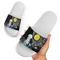 Palau Jellyfish Slide Sandals Coral Reef with Polynesian Pattern LT03 - Polynesian Pride