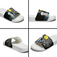 Palau Jellyfish Slide Sandals Coral Reef with Polynesian Pattern LT03 - Polynesian Pride