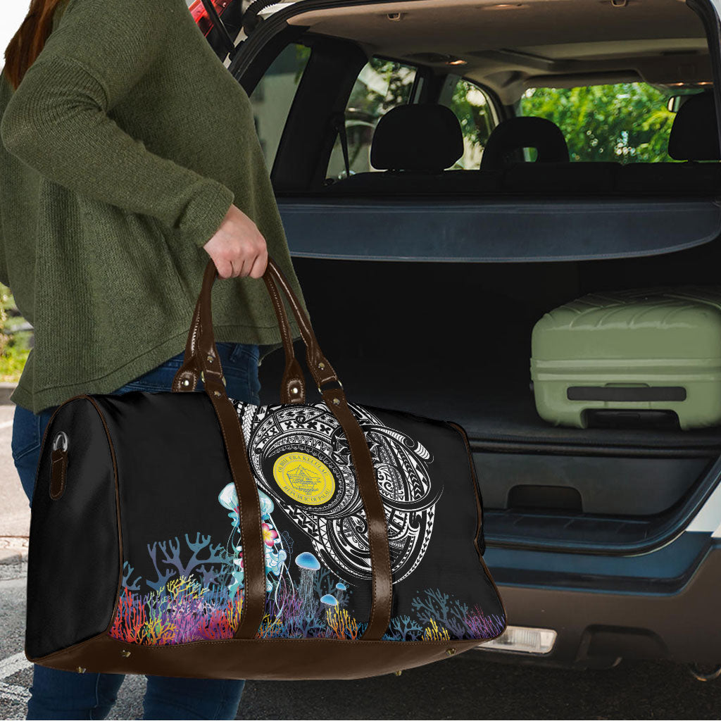 Palau Jellyfish Travel Bag Coral Reef with Polynesian Pattern LT03 - Polynesian Pride