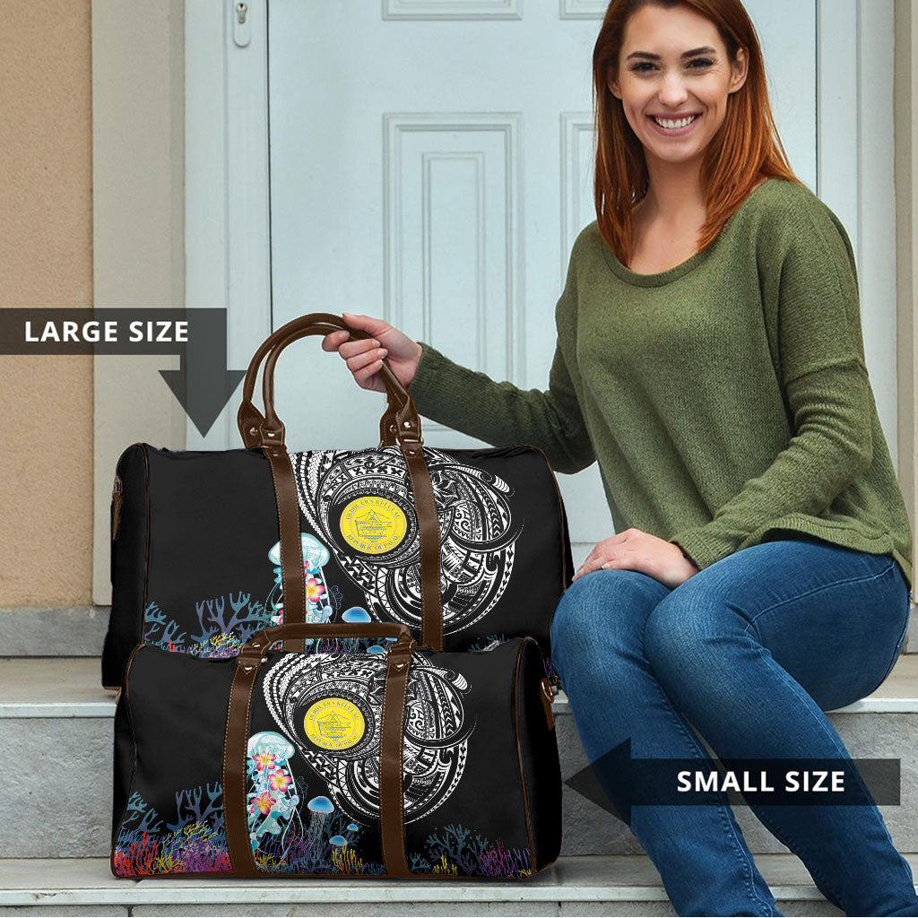 Palau Jellyfish Travel Bag Coral Reef with Polynesian Pattern LT03 - Polynesian Pride
