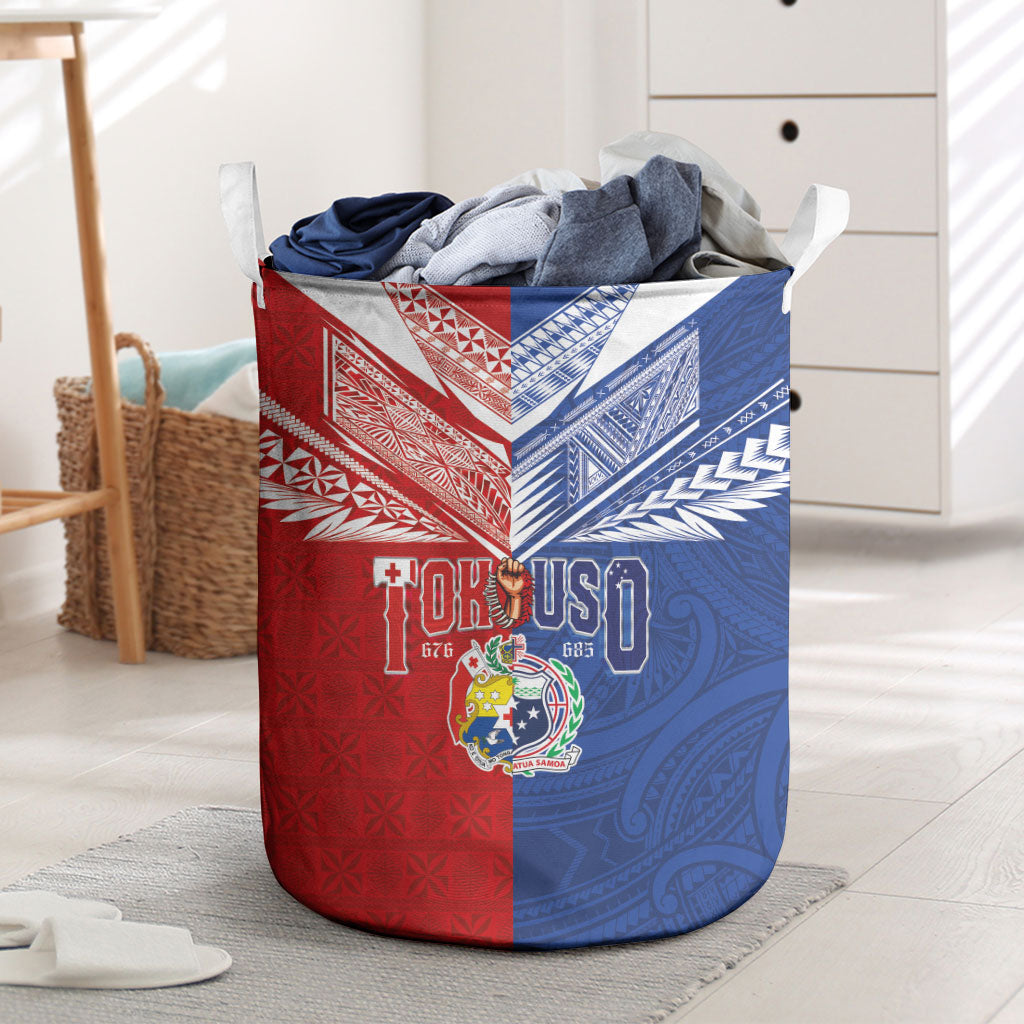 Tokouso Tonga Samoa Laundry Basket Proud of Brotherhood LT03 Multicolor - Polynesian Pride