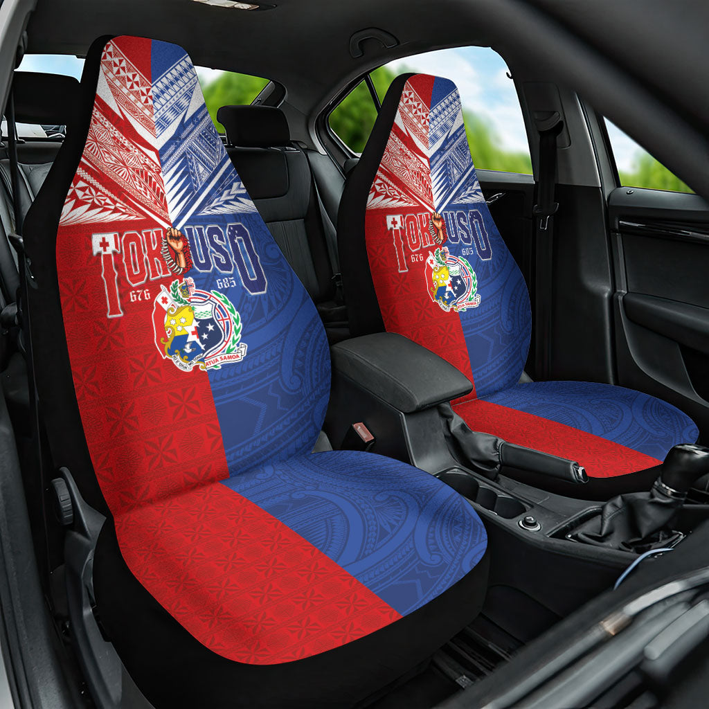 Tokouso Tonga Samoa Car Seat Cover Proud of Brotherhood LT03 One Size Multicolor - Polynesian Pride