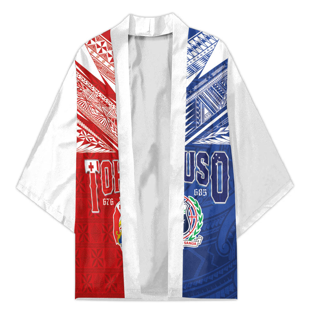 Personalised Tokouso Tonga Samoa Kimono Proud of Brotherhood LT03 Unisex Multicolor - Polynesian Pride