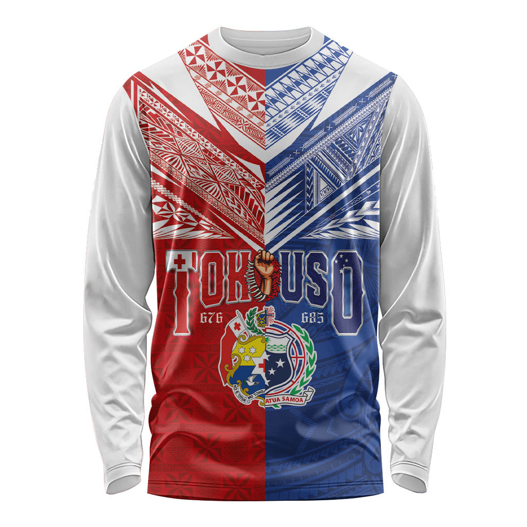 Personalised Tokouso Tonga Samoa Long Sleeve Shirt Proud of Brotherhood LT03 Unisex Multicolor - Polynesian Pride