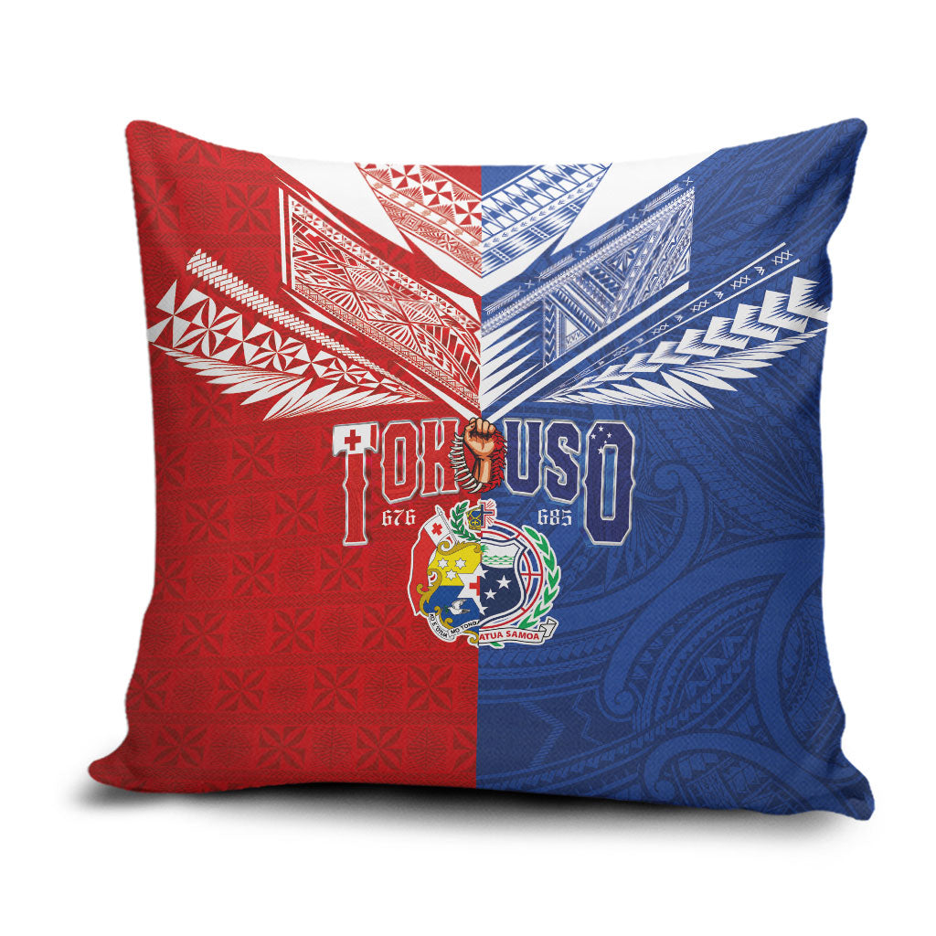 Tokouso Tonga Samoa Pillow Cover Proud of Brotherhood LT03 Multicolor - Polynesian Pride