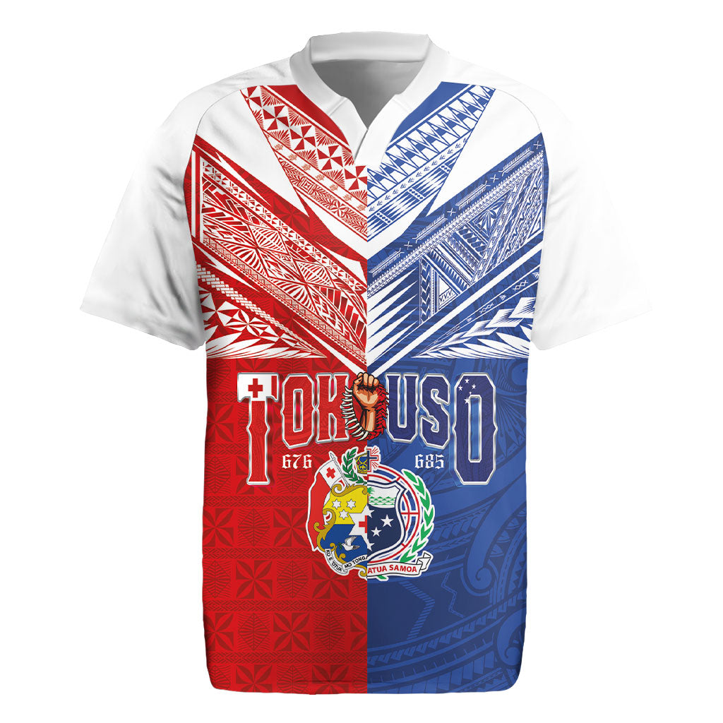 Personalised Tokouso Tonga Samoa Rugby Jersey Proud of Brotherhood LT03 Multicolor - Polynesian Pride