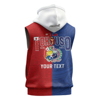 Personalised Tokouso Tonga Samoa Sleeveless Hoodie Proud of Brotherhood LT03 - Polynesian Pride