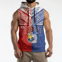 Personalised Tokouso Tonga Samoa Sleeveless Hoodie Proud of Brotherhood LT03 - Polynesian Pride