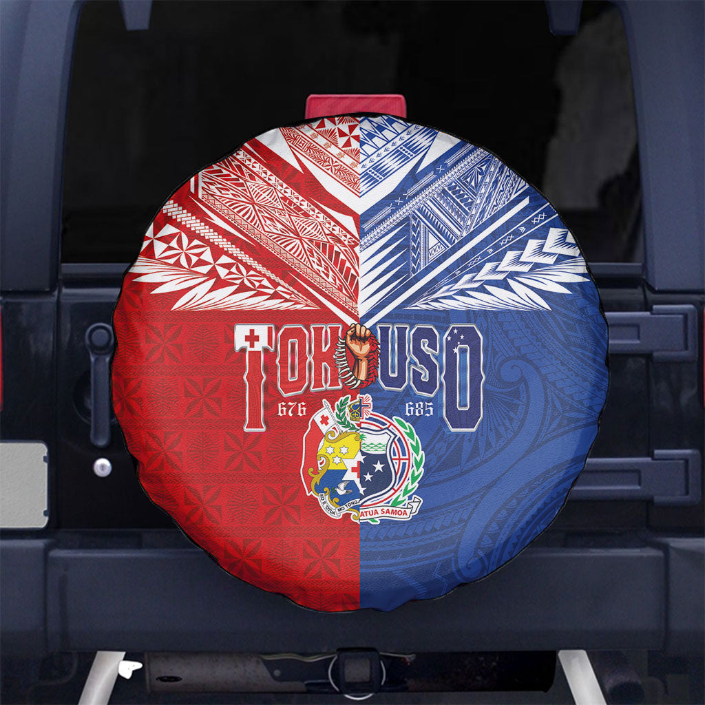 Tokouso Tonga Samoa Spare Tire Cover Proud of Brotherhood LT03 No hole Multicolor - Polynesian Pride