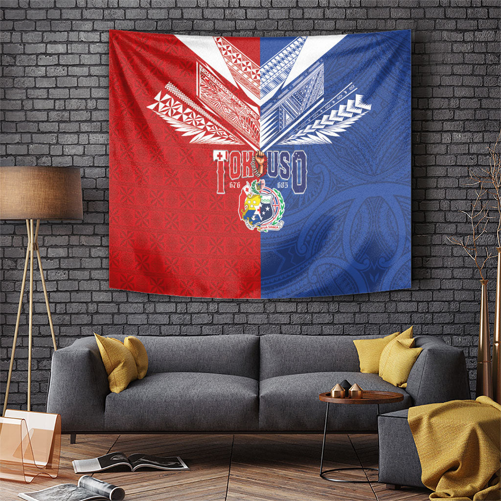 Tokouso Tonga Samoa Tapestry Proud of Brotherhood LT03 Multicolor - Polynesian Pride