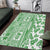 Hawaii Area Rug Aloha Tropical Plants Tribal Pattern Green Version LT03 Green - Polynesian Pride