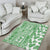 Hawaii Area Rug Aloha Tropical Plants Tribal Pattern Green Version LT03 - Polynesian Pride