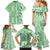 Hawaii Family Matching Mermaid Dress and Hawaiian Shirt Aloha Tropical Plants Tribal Pattern Green Version LT03 - Polynesian Pride