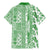 Hawaii Family Matching Mermaid Dress and Hawaiian Shirt Aloha Tropical Plants Tribal Pattern Green Version LT03 - Polynesian Pride