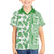 Hawaii Family Matching Short Sleeve Bodycon Dress and Hawaiian Shirt Aloha Tropical Plants Tribal Pattern Green Version LT03 Son's Shirt Green - Polynesian Pride