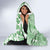 Hawaii Hooded Blanket Aloha Tropical Plants Tribal Pattern Green Version LT03 - Polynesian Pride