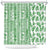 Hawaii Shower Curtain Aloha Tropical Plants Tribal Pattern Green Version LT03 Green - Polynesian Pride