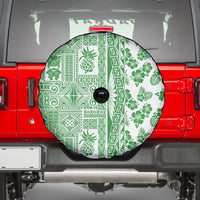 Hawaii Spare Tire Cover Aloha Tropical Plants Tribal Pattern Green Version LT03 - Polynesian Pride