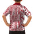 Hawaii Family Matching Puletasi Dress and Hawaiian Shirt Aloha Tropical Plants Tribal Pattern Red Version LT03 - Polynesian Pride