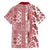 Hawaii Family Matching Puletasi Dress and Hawaiian Shirt Aloha Tropical Plants Tribal Pattern Red Version LT03 - Polynesian Pride