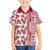 Hawaii Family Matching Puletasi Dress and Hawaiian Shirt Aloha Tropical Plants Tribal Pattern Red Version LT03 Son's Shirt Red - Polynesian Pride