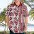 Hawaii Hawaiian Shirt Aloha Tropical Plants Tribal Pattern Red Version LT03 - Polynesian Pride