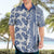 Hawaii Hawaiian Shirt Aloha Tropical Plants Tribal Pattern Blue Version LT03 - Polynesian Pride