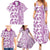 Hawaii Family Matching Summer Maxi Dress and Hawaiian Shirt Aloha Tropical Plants Tribal Pattern Pink Version LT03 - Polynesian Pride